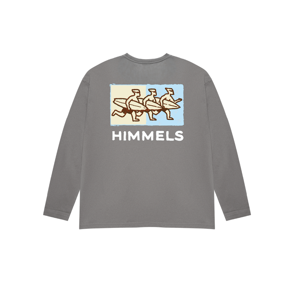 SURF LOBBY LONG SLEEVE T-SHIRT CHARCOAL