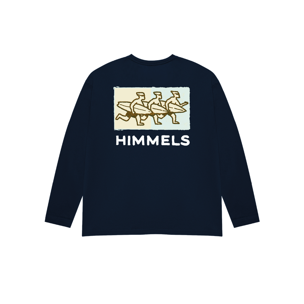 NAVY LONG SLEEVE SURF LOBBY T-SHIRT