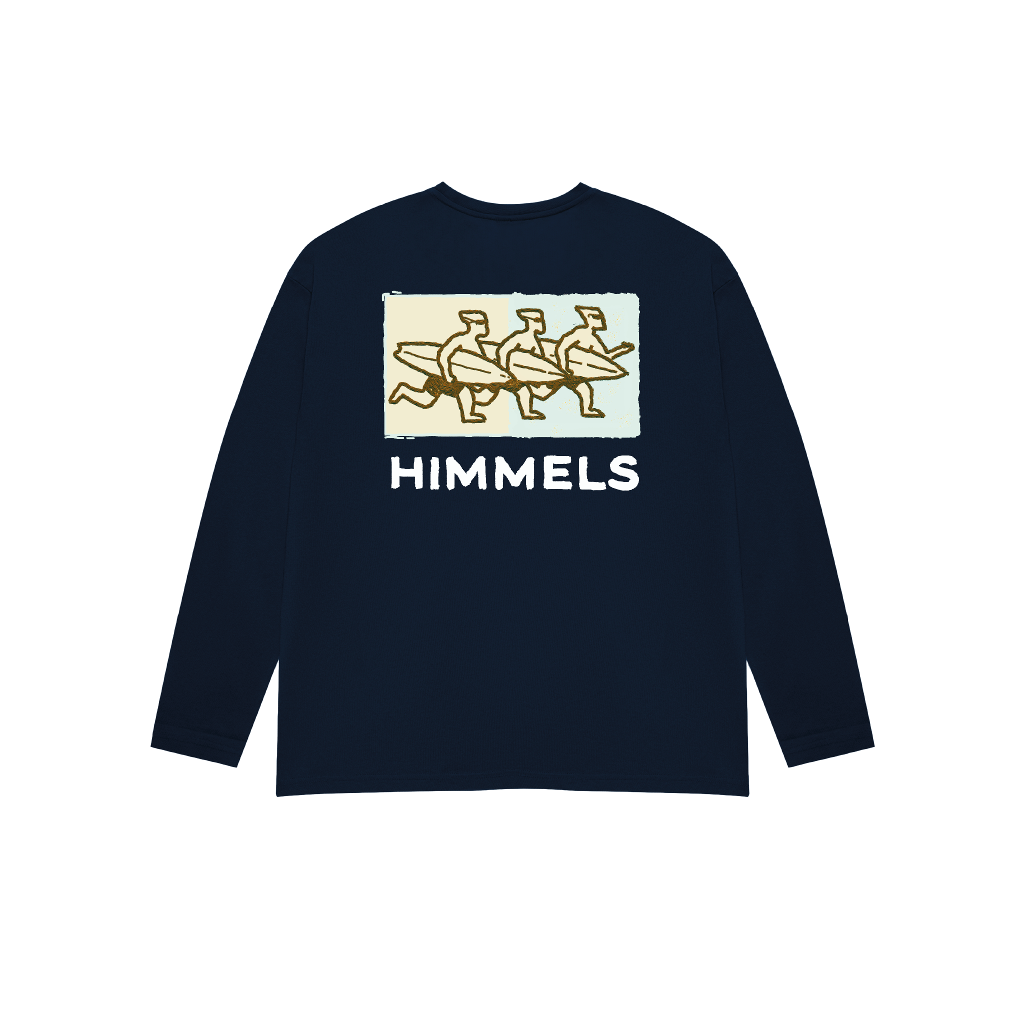 NAVY LONG SLEEVE SURF LOBBY T-SHIRT