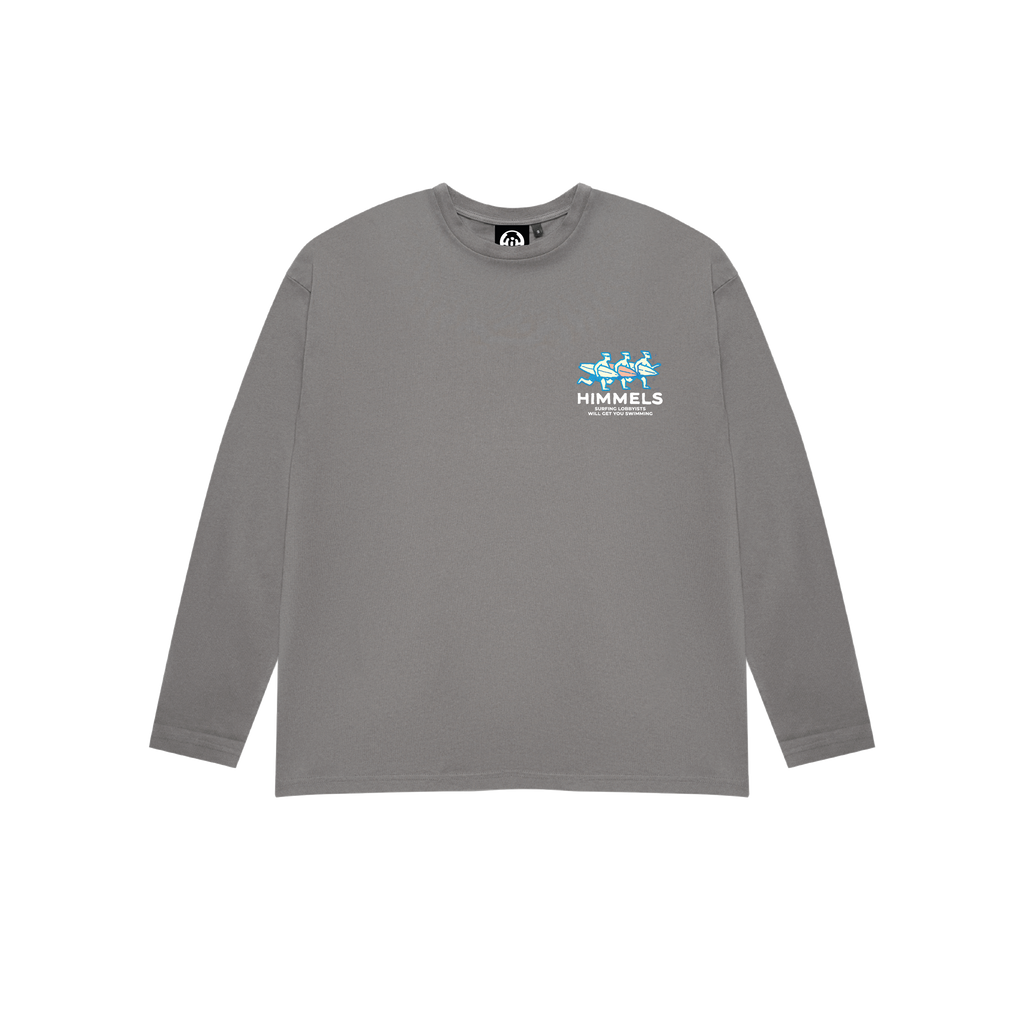SURF LOBBY LONG SLEEVE T-SHIRT CHARCOAL