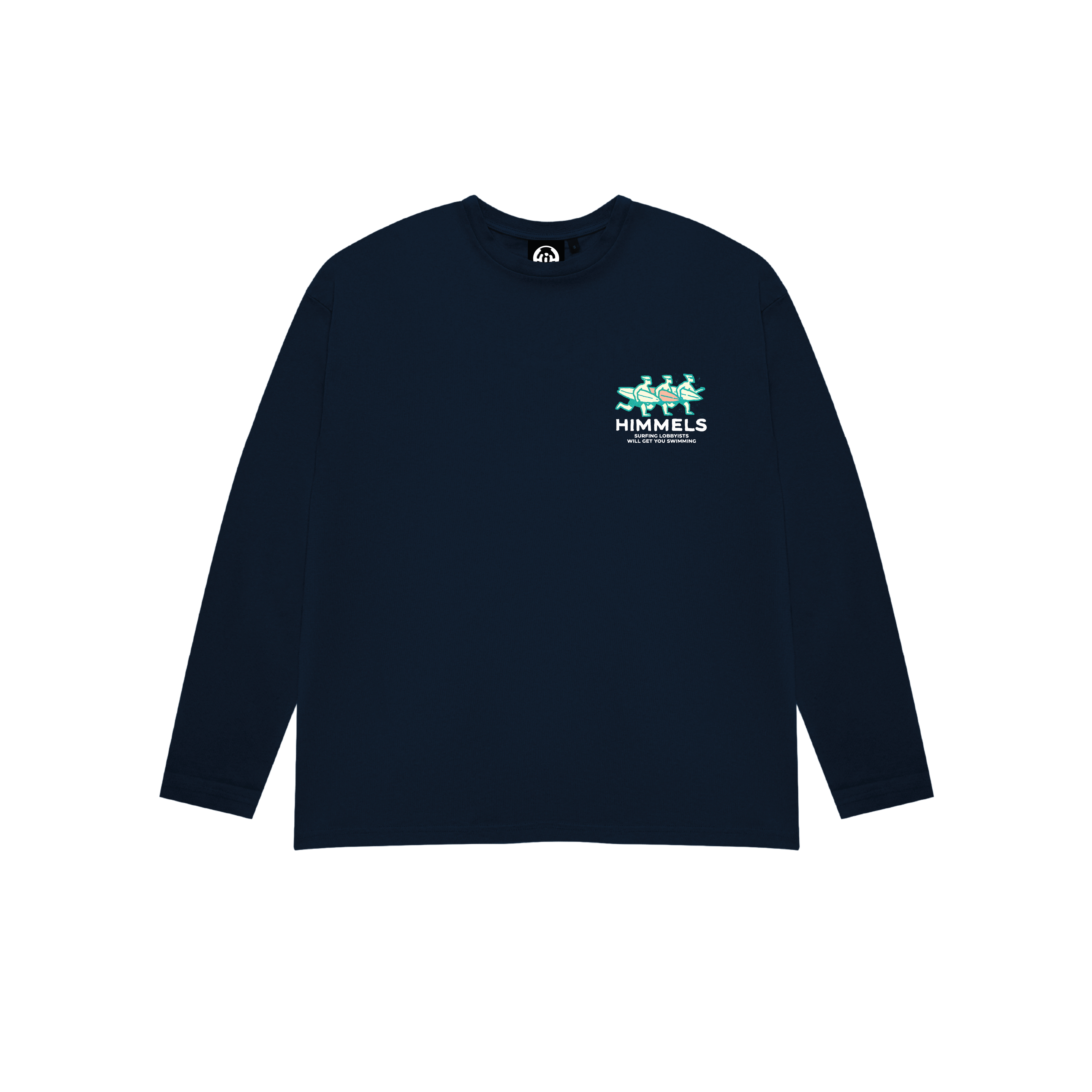 NAVY LONG SLEEVE SURF LOBBY T-SHIRT