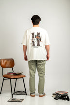 WHITE BROKE BONES TEE