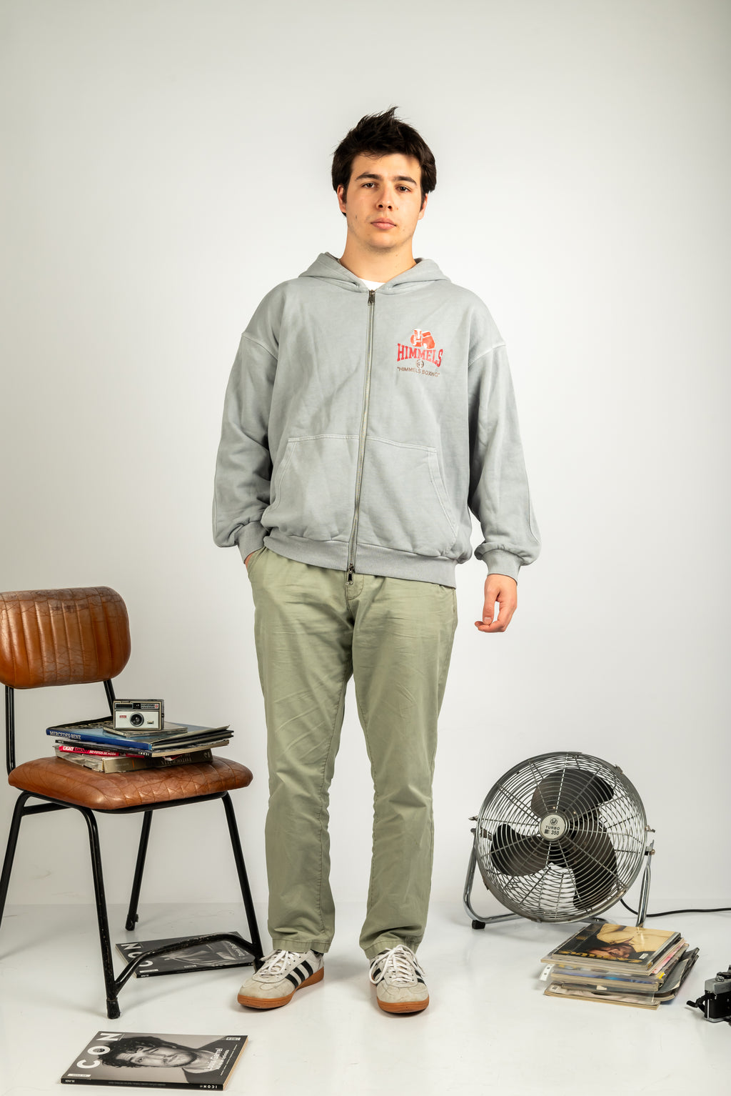 BOXING ZIPPER ICE GREY