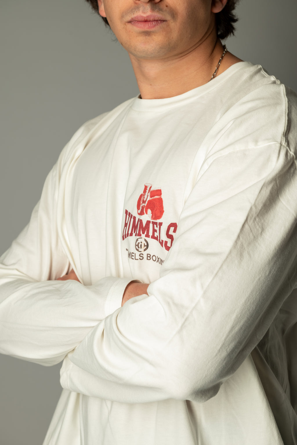 BOXING WHITE LONGSLEEVE