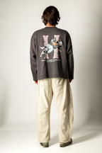 BROKEN BONES CHARCOAL CREWNECK