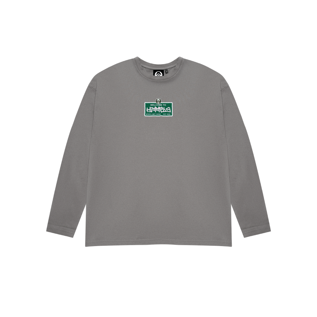 WB LONG SLEEVE T-SHIRT CHARCOAL