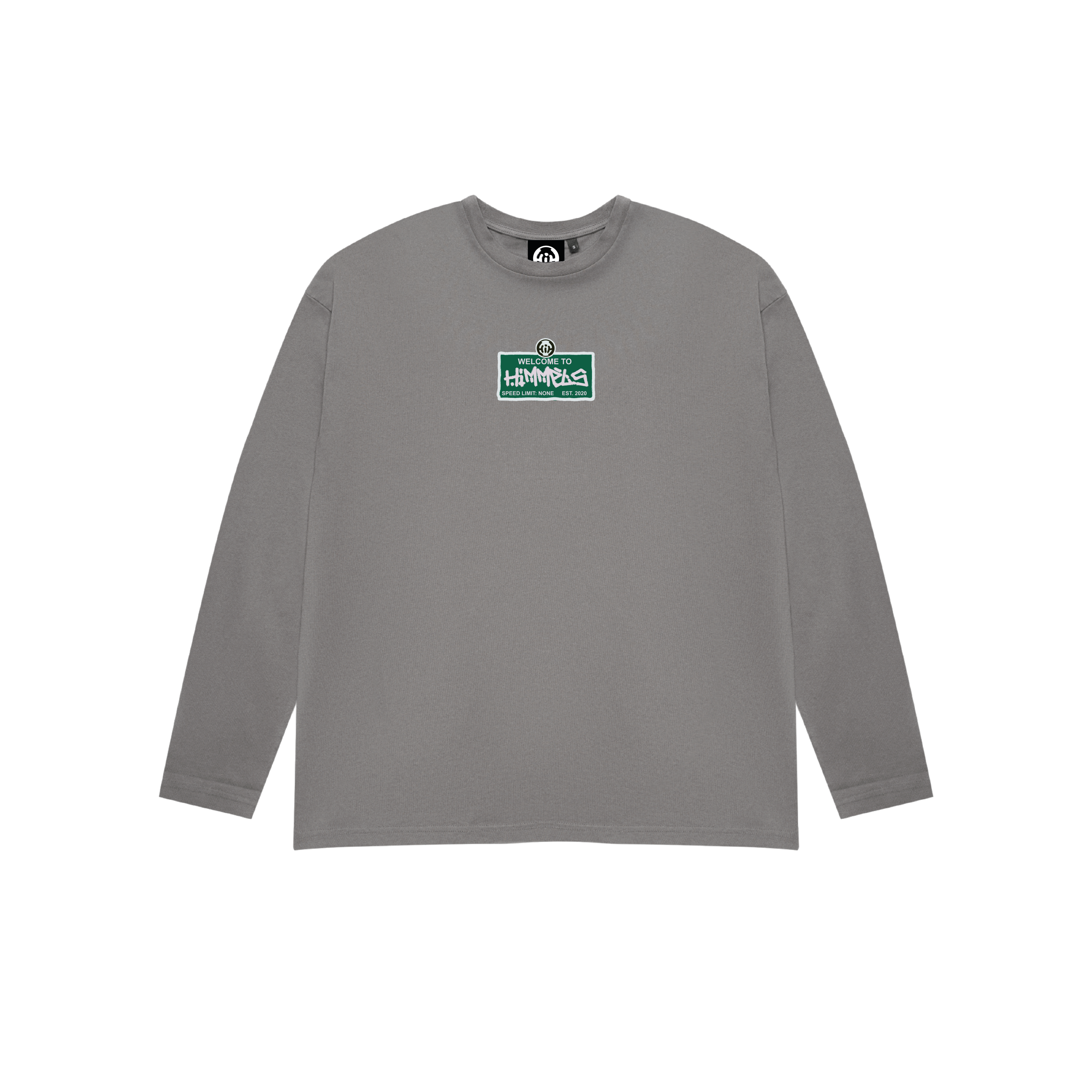 WRECKLESS BEHAVIOUR LONG SLEEVE T-SHIRT CHARCOAL