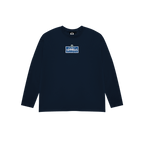 WRECKLESS BEHAVIOUR LONG-SLEEVED T-SHIRT NAVY BLUE