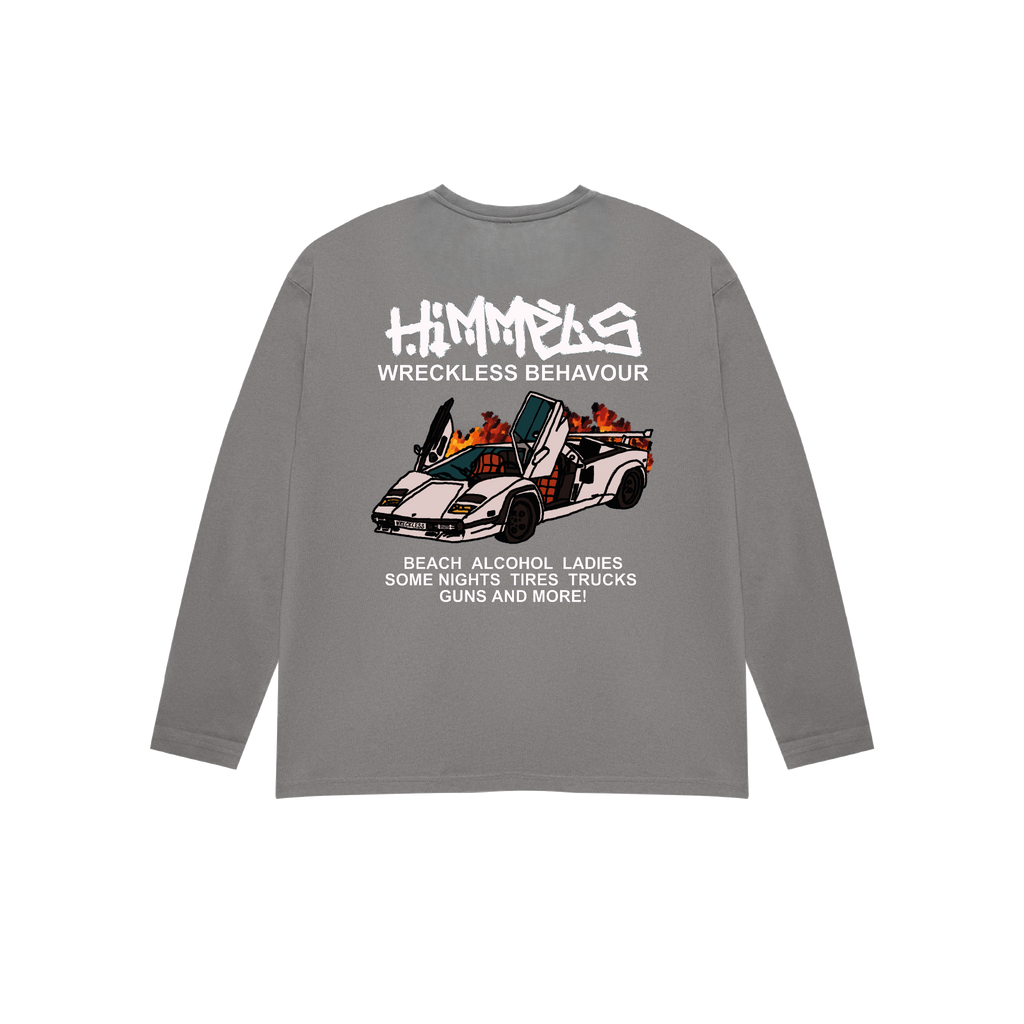 WB LONG SLEEVE T-SHIRT CHARCOAL